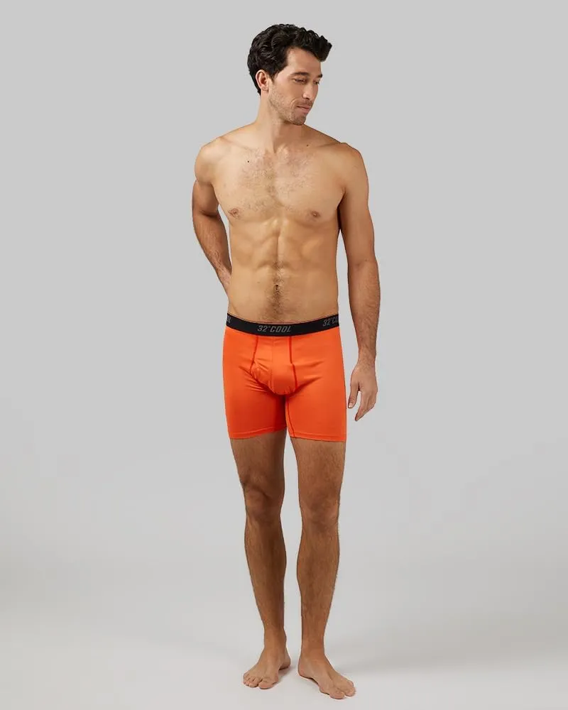 32 Degrees Men??s 4 Pack Cool Active Boxer Brief | Anti-Odor | Quick Drying | 4-Way Stretch