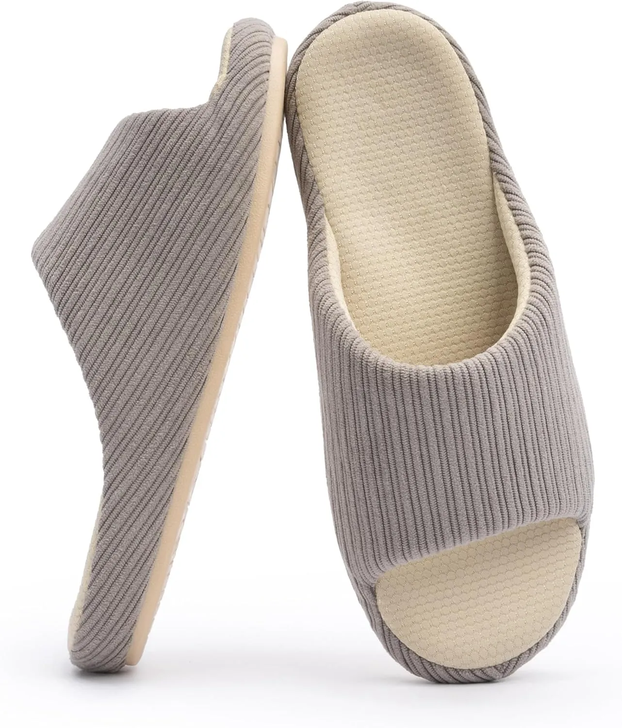 Chantomoo Womens Slipper Memory Foam Slippers Comfy House Slippers Rubber Sole Bedroom Cozy Indoor Outdoor Home Slipper Slides