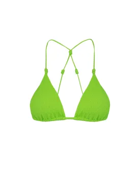 Firenze Gwen T Back Top - Acid Green