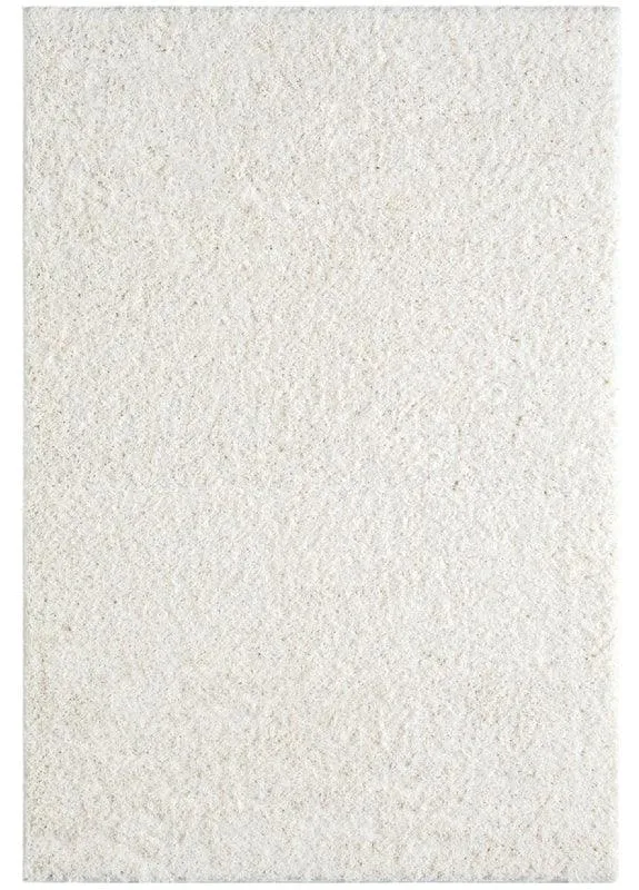Fluffy and comfortable Ivory /Sand Plain Shag Rug