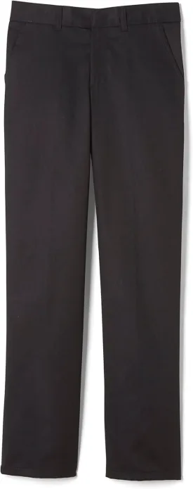 French Toast Boys' Relaxed Fit Twill Pant with Adjustable Waist in Standard Slim and Husky