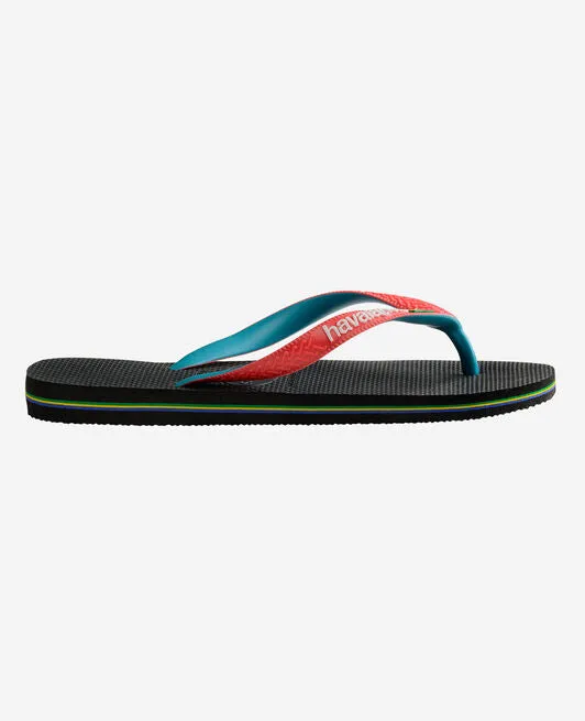 HAVAIANAS BRASIL MIX - BLACK.RED RUBY