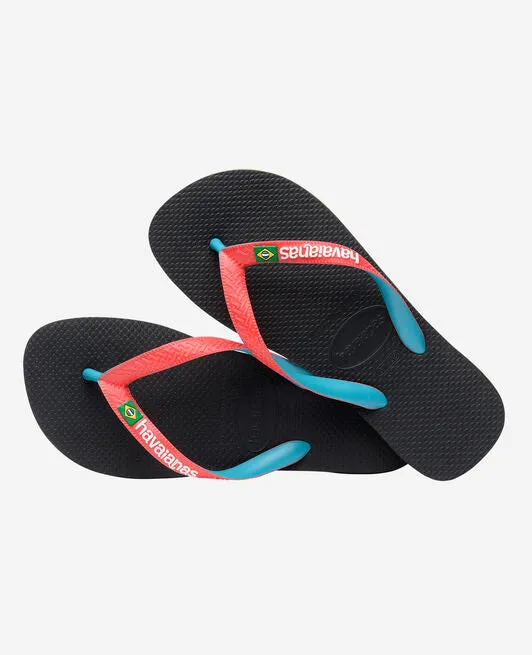 HAVAIANAS BRASIL MIX - BLACK.RED RUBY