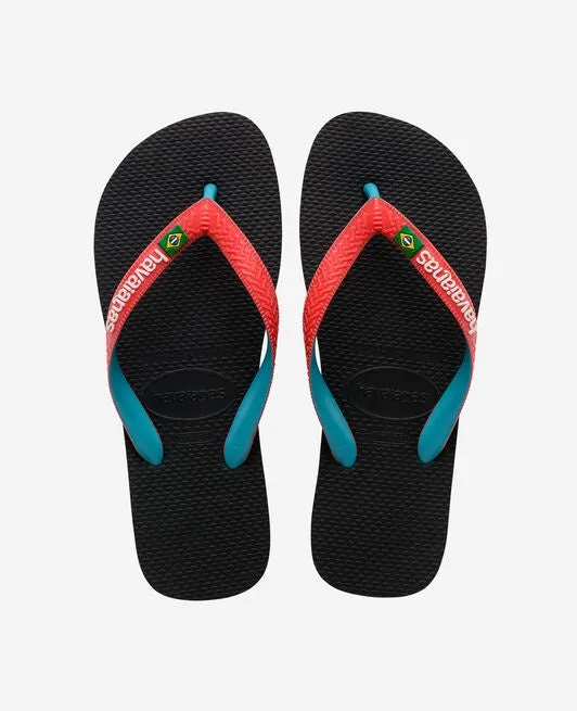 HAVAIANAS BRASIL MIX - BLACK.RED RUBY
