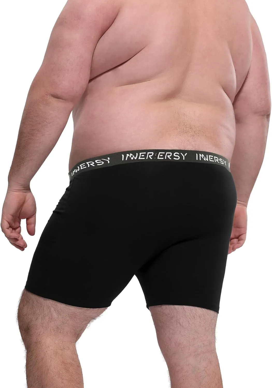 INNERSY Mens Big and Tall Boxer Briefs Cotton Moisture Wicking Underwear 4 Pack