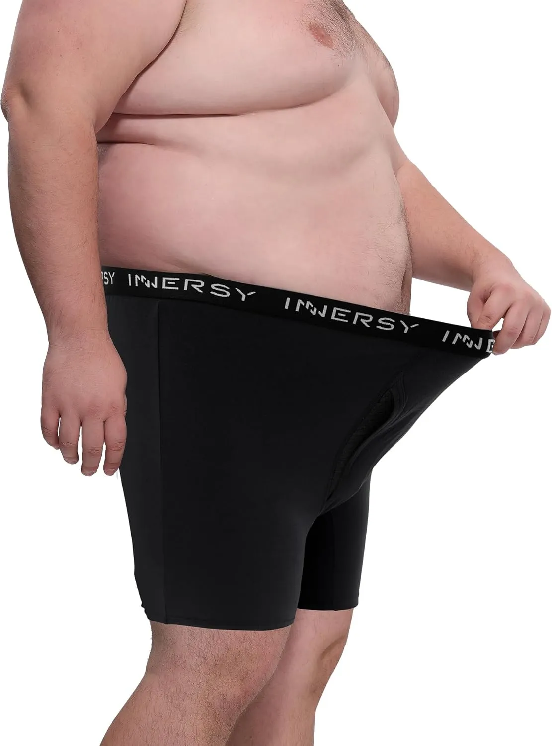 INNERSY Mens Big and Tall Boxer Briefs Cotton Moisture Wicking Underwear 4 Pack