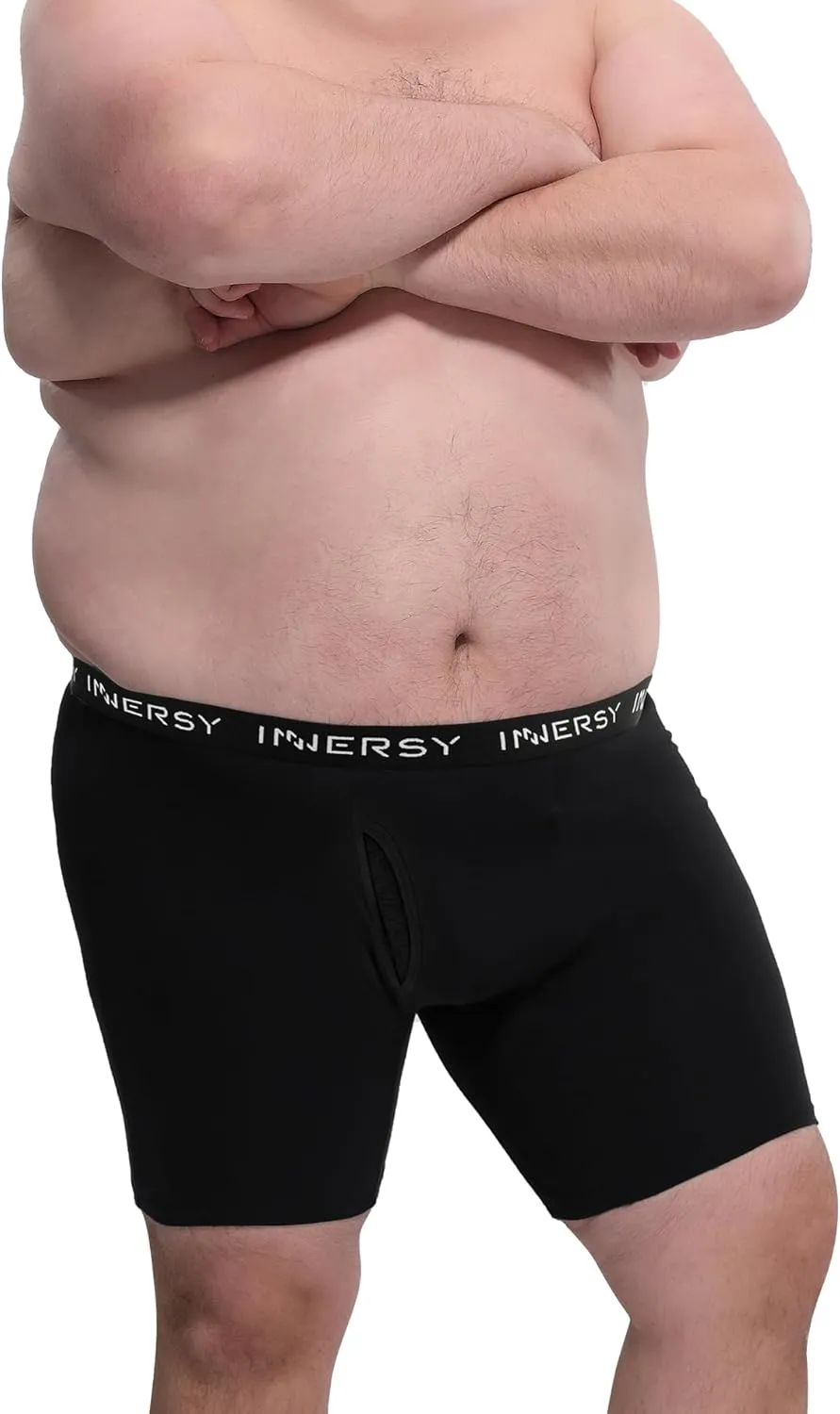 INNERSY Mens Big and Tall Boxer Briefs Cotton Moisture Wicking Underwear 4 Pack