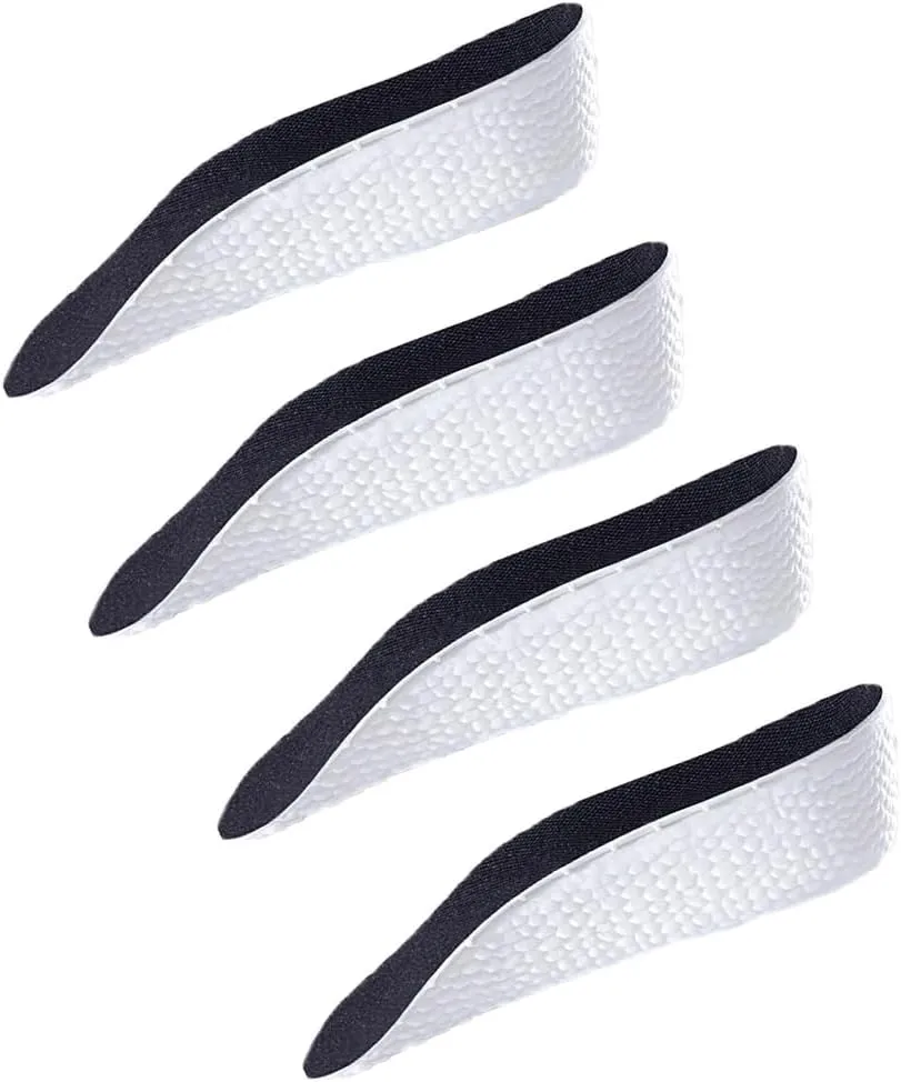 Insoles Height Increase High Pads,1.5cm/2.5cm/3.5cm Height Insoles Increase High Pads Comfort and Reduce Pressure for Men and Women Daily Wear (2 Pairs Black, 3.5cm/1.37)