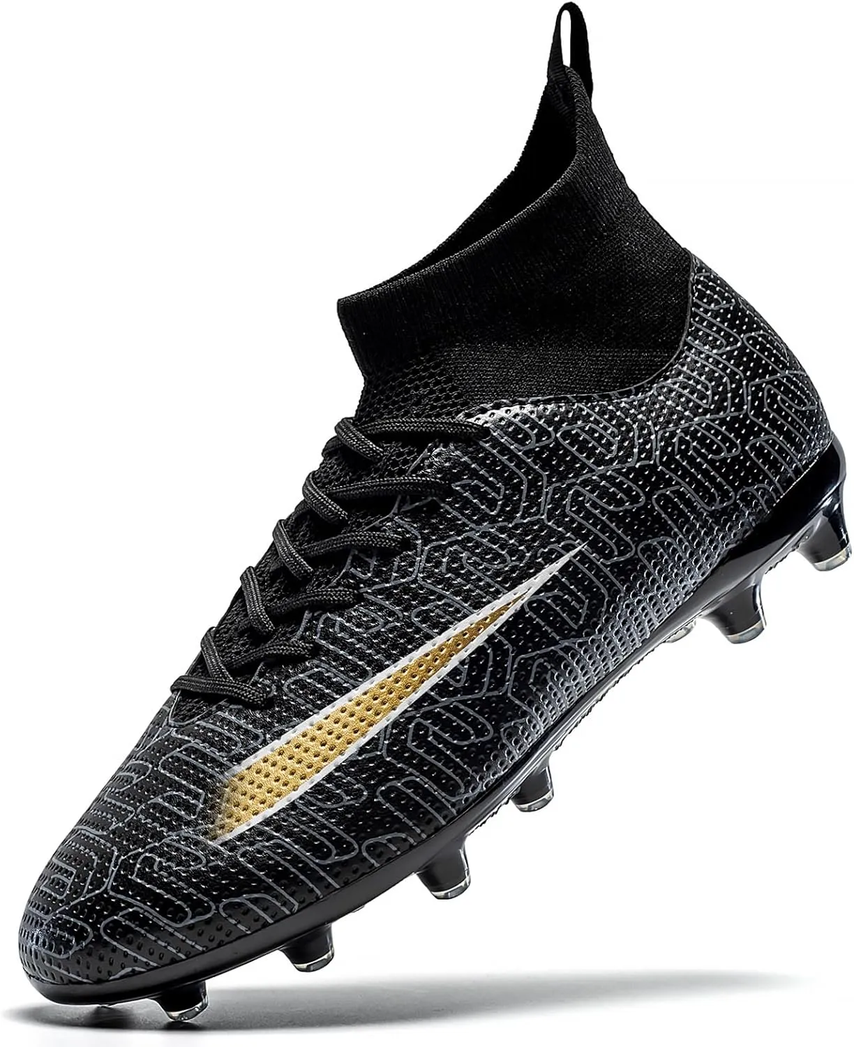 Kids Soccer Cleats Lightweight Training Football Cleats Professional Athletic Outdoor Boys' and Girls' Soccer Shoes