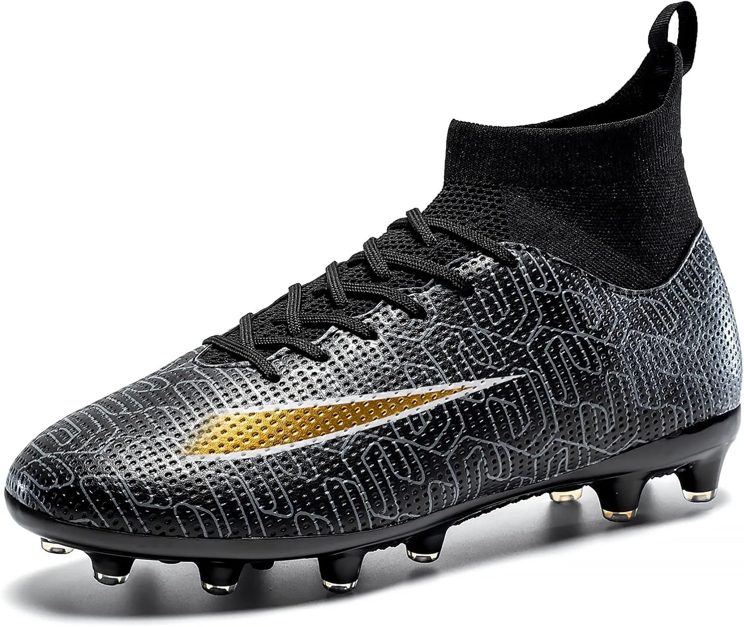 Kids Soccer Cleats Lightweight Training Football Cleats Professional Athletic Outdoor Boys' and Girls' Soccer Shoes