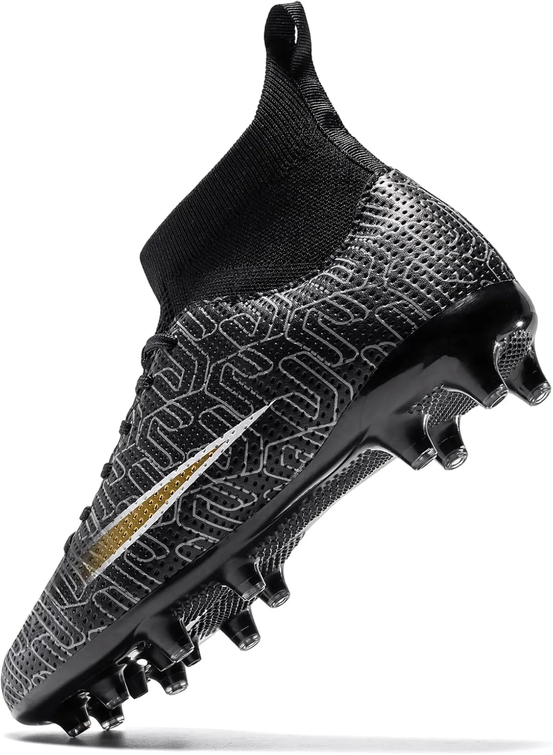 Kids Soccer Cleats Lightweight Training Football Cleats Professional Athletic Outdoor Boys' and Girls' Soccer Shoes