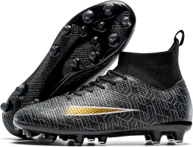 Kids Soccer Cleats Lightweight Training Football Cleats Professional Athletic Outdoor Boys' and Girls' Soccer Shoes