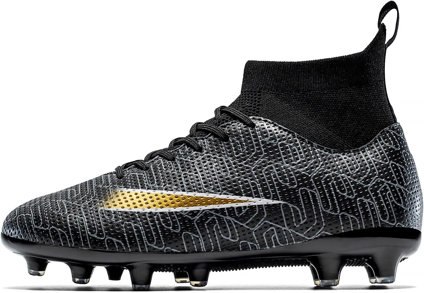 Kids Soccer Cleats Lightweight Training Football Cleats Professional Athletic Outdoor Boys' and Girls' Soccer Shoes