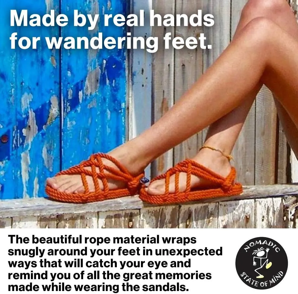 Nomadic State of Mind House Slippa - Handmade Rope Shoes  Machine Washable  Comfortable & Lightweight  Vegan Friendly  for Women & Men