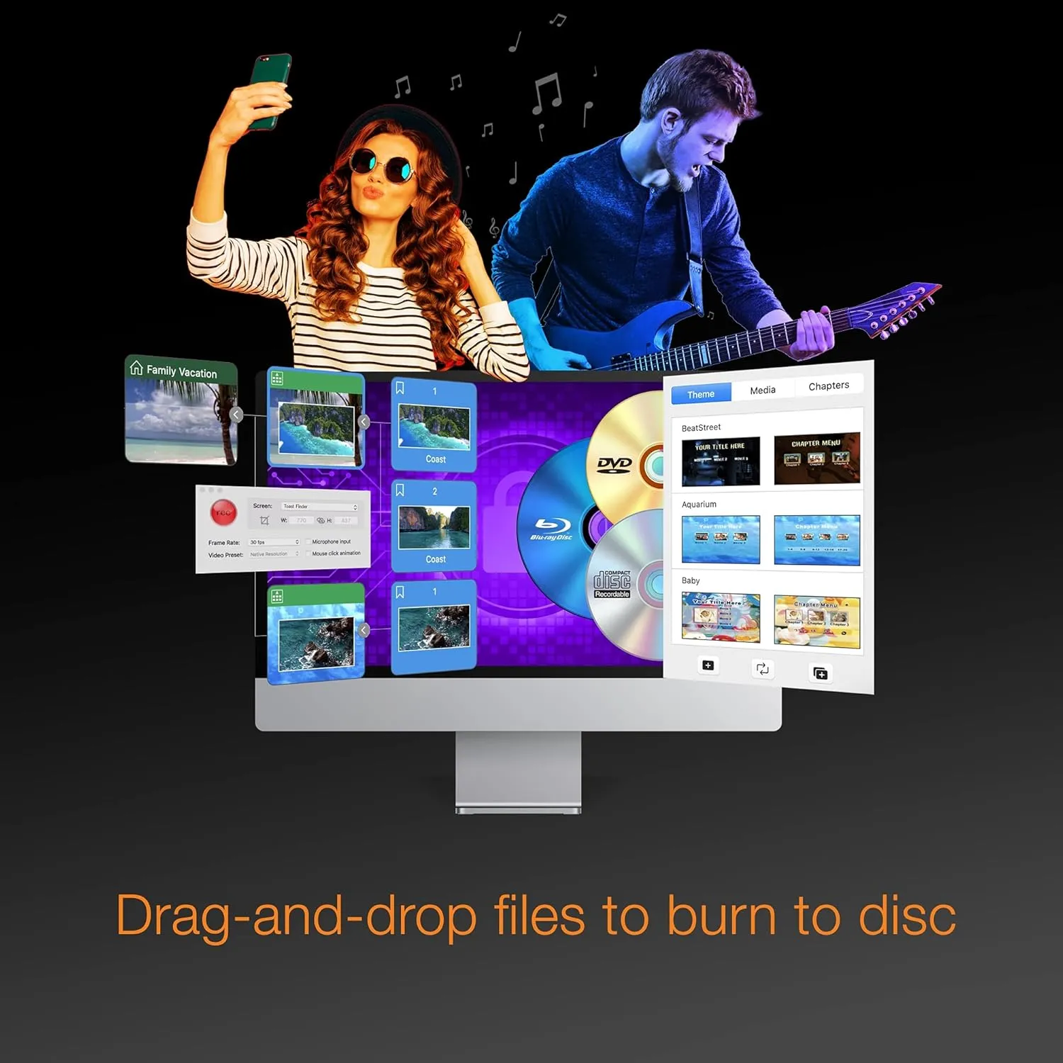 Roxio Toast 20 Pro | CD, DVD & Blu-ray Burner for Mac | Digital Media Management & Creativity Software Suite [Mac Disc]