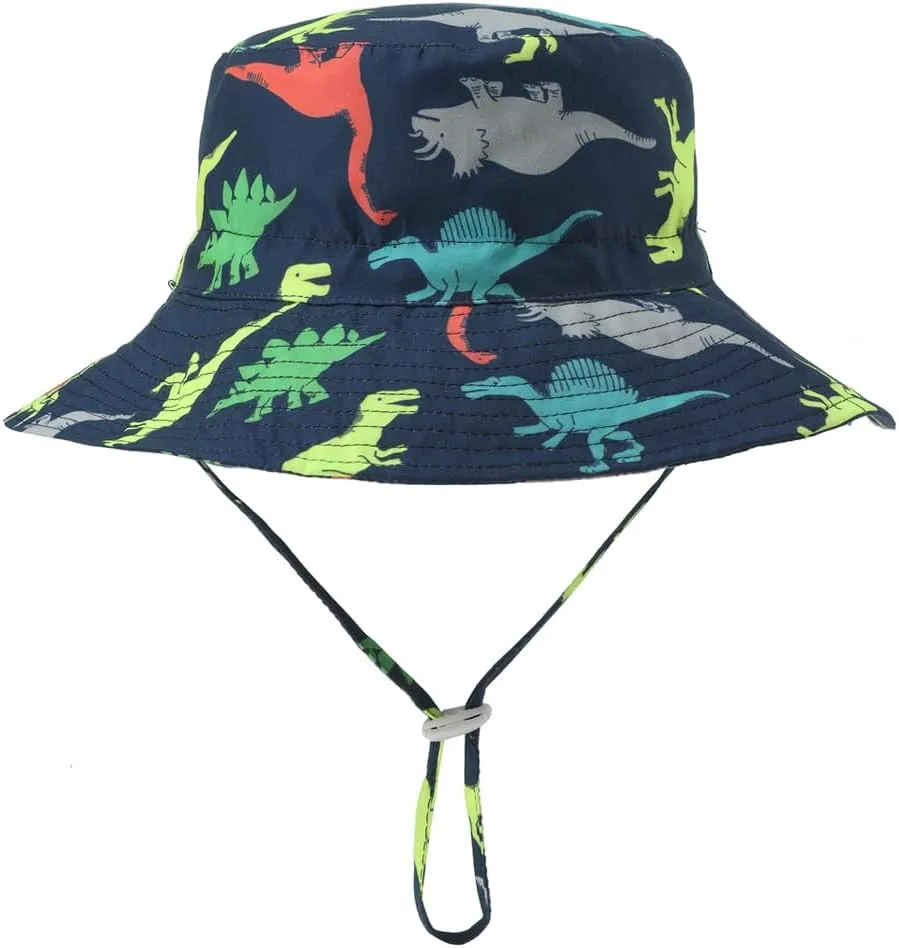 Toddlers and Baby Boys' 3-Piece Swimsuit Trunk and Rashguard Sun Hat Set