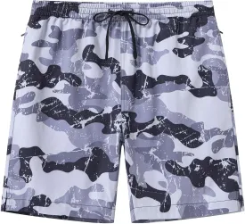 Tyhengta Men's Swim Trunks Quick Dry Beach Shorts with Zipper Pockets and Mesh Lining